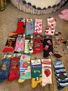 Pepsi Black & Red Novelty Crew Socks - Pack